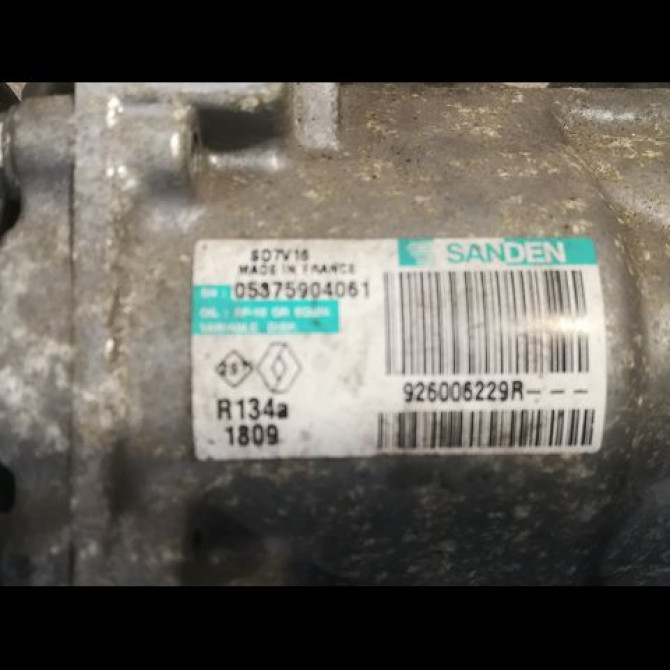 Compresseur air conditionne occasion DACIA DUSTER Phase 1 03-2010->12-2013 1.5 DCI 90ch 926006229R 2