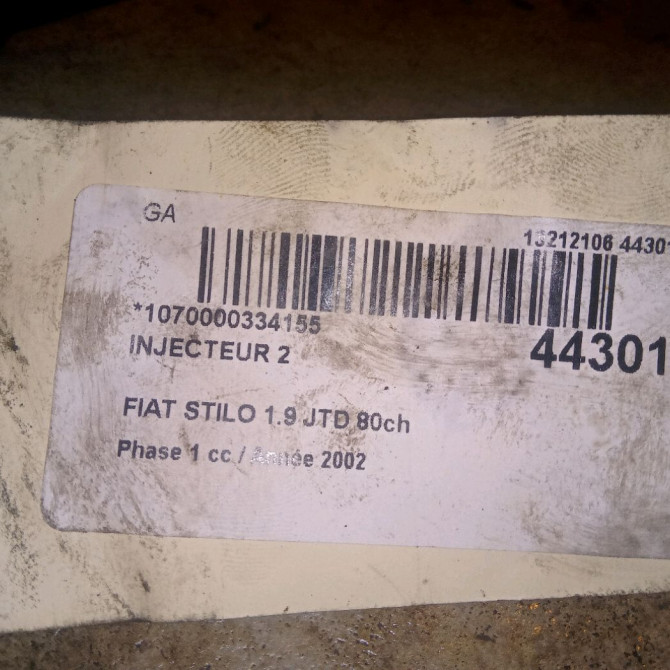 occasion FIAT STILO Phase 1 10-2001->09-2007 1.9 JTD 80ch 55187290 2