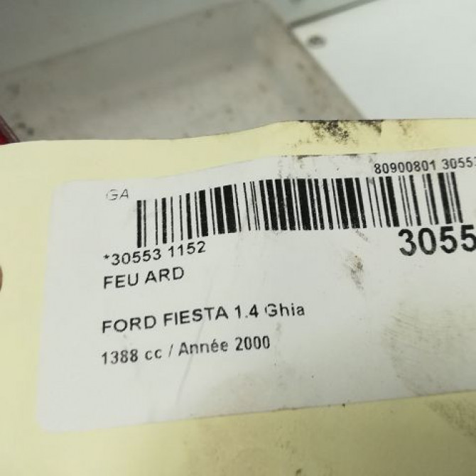 Feu arrière droit occasion FORD FIESTA IV Phase 2 09-1999->09-2002 1.4i 4