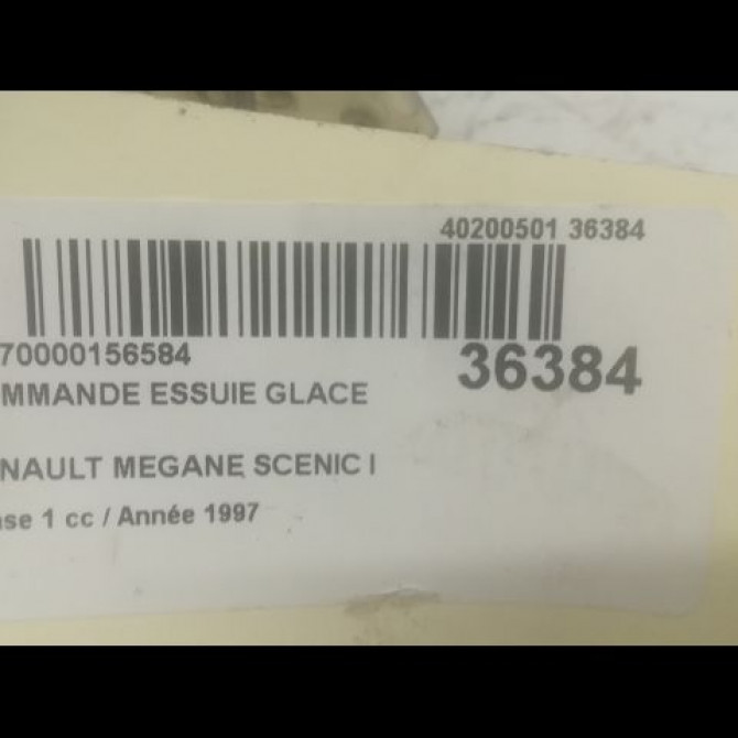 Commande essuie glace occasion RENAULT MEGANE SCENIC I Phase 1 09-1996->08-1999 1.9 D 7701047263 3