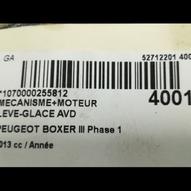 Mecanisme + moteur lève-glace avant droit occasion PEUGEOT BOXER III Phase 1 06-2006->... 1650899180 3