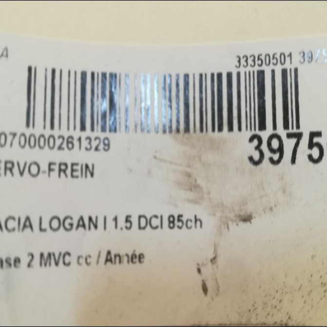Servo-frein occasion DACIA LOGAN I Phase 2 MVC 10-2008->01-2013 1.5 DCI 85ch 472100759R 3