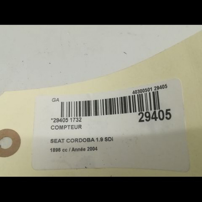 Compteur occasion SEAT CORDOBA II Phase 1 10-2002->05-2009 5
