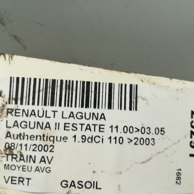 Moyeu avg occasion RENAULT LAGUNA II Phase 1 11-2000->03-2005 402102084R 3