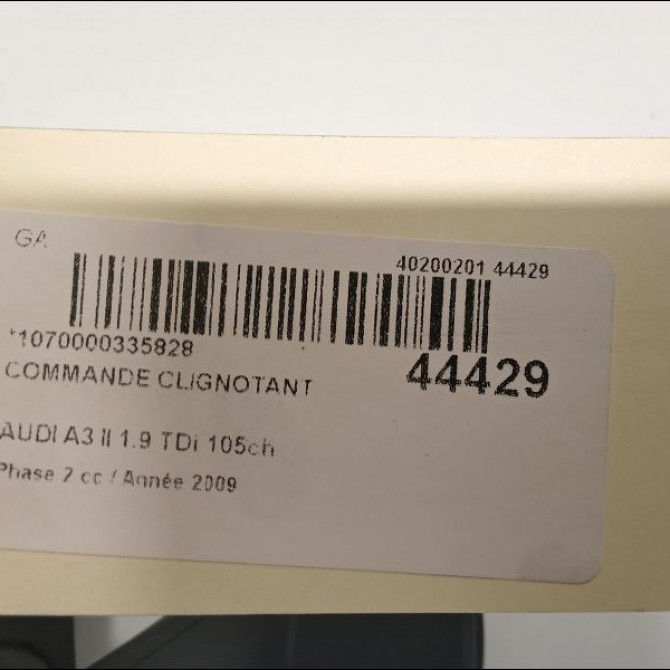 Commande clignotant occasion AUDI A3 II Phase 2 06-2008->07-2012 1.9 TDi 105ch 8P1941531BT5PR 3