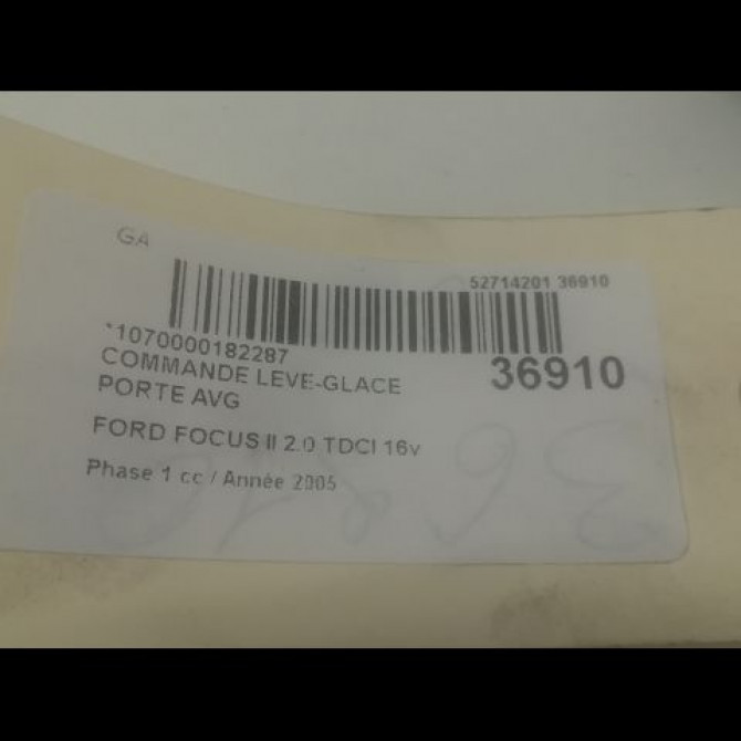 Commande lève-glace porte avant gauche occasion FORD FOCUS II Phase 1 09-2004->12-2007 2.0 TDCI 16v 135ch 1473748 3