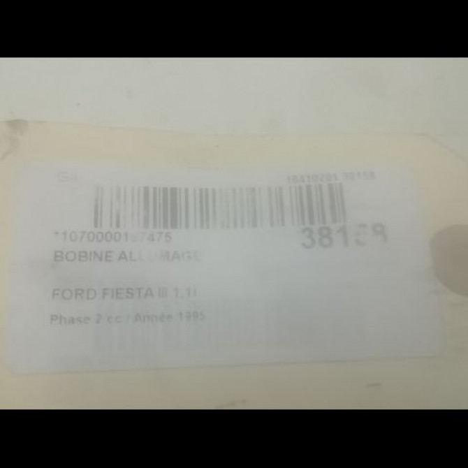 Bobine allumage occasion FORD FIESTA III Phase 2 01-1994->10-1996 1.1i 2