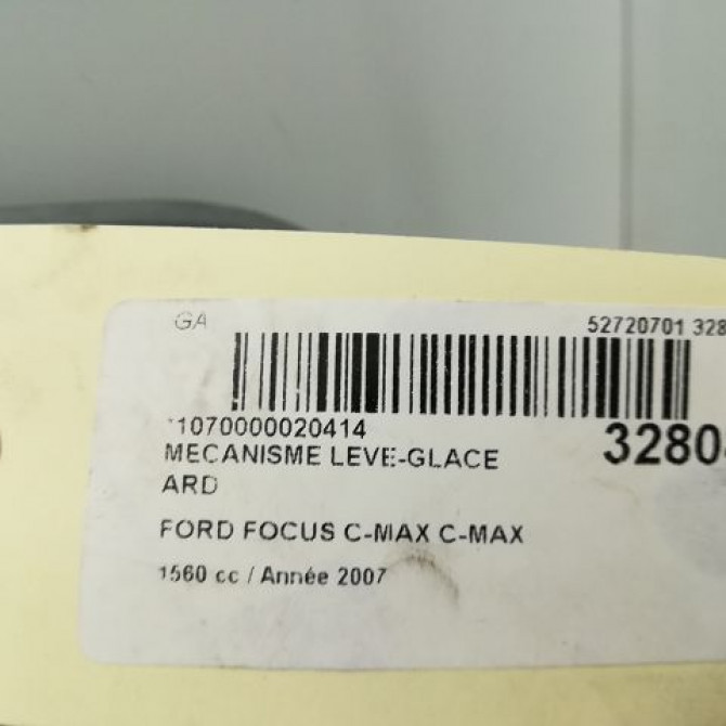 Mecanisme leve-glace arrière droit occasion FORD CMAX I Phase 2 03-2007->09-2010 1.6 TDCI 16v 90ch 1738648 4