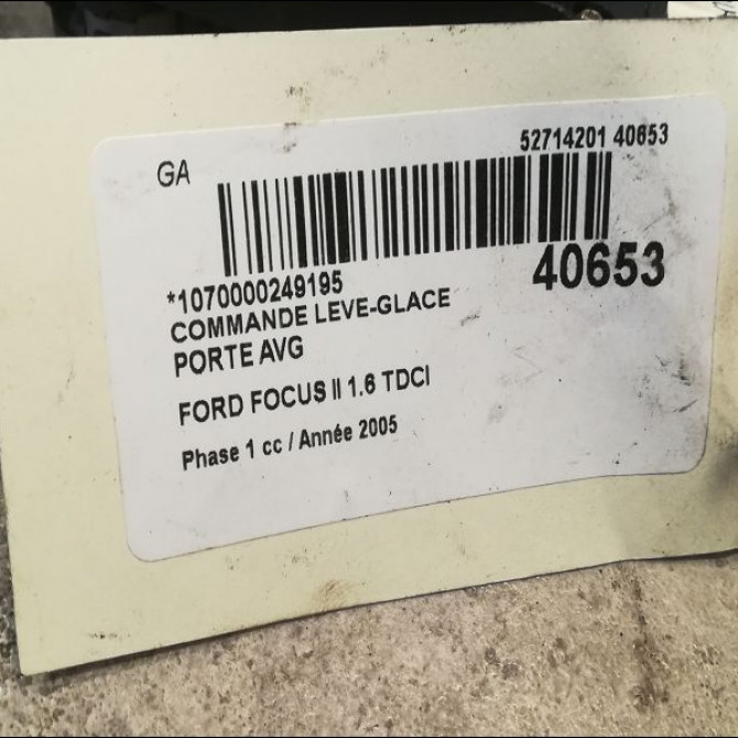 Commande lève-glace porte avant gauche occasion FORD FOCUS II Phase 1 09-2004->12-2007 1.6 TDCI 110ch 1473748 3