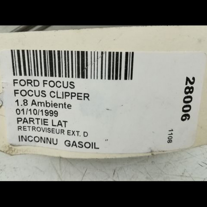 Retroviseur exterieur manuel droit occasion FORD FOCUS II Phase 1 09-2004->12-2007 1347098 3