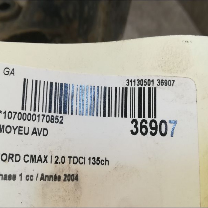 Moyeu avd occasion FORD CMAX I Phase 1 09-2003->03-2007 2.0 TDCI 135ch 1471854 3