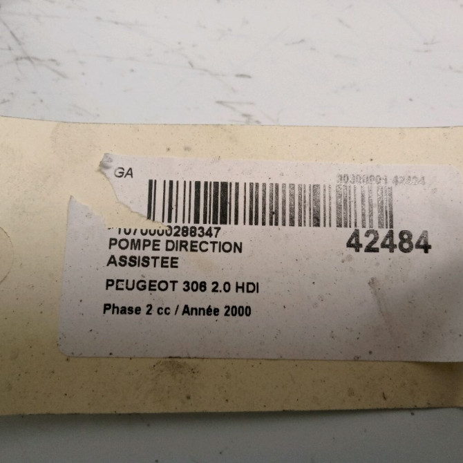 Pompe direction assistee occasion PEUGEOT 306 Phase 2 04-1997->03-2002 2.0 HDI 4007X0 3