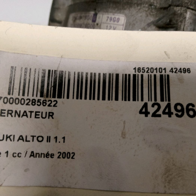 Alternateur occasion SUZUKI ALTO II Phase 1 06-2002->12-2005 1.1 31400M79G00000 4