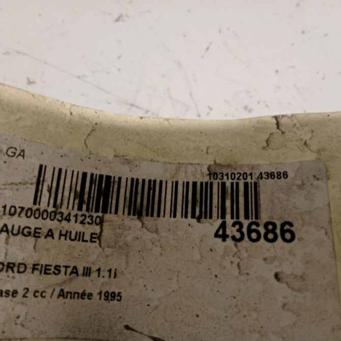 Jauge a huile occasion FORD FIESTA III Phase 2 01-1994->10-1996 1.1i 2