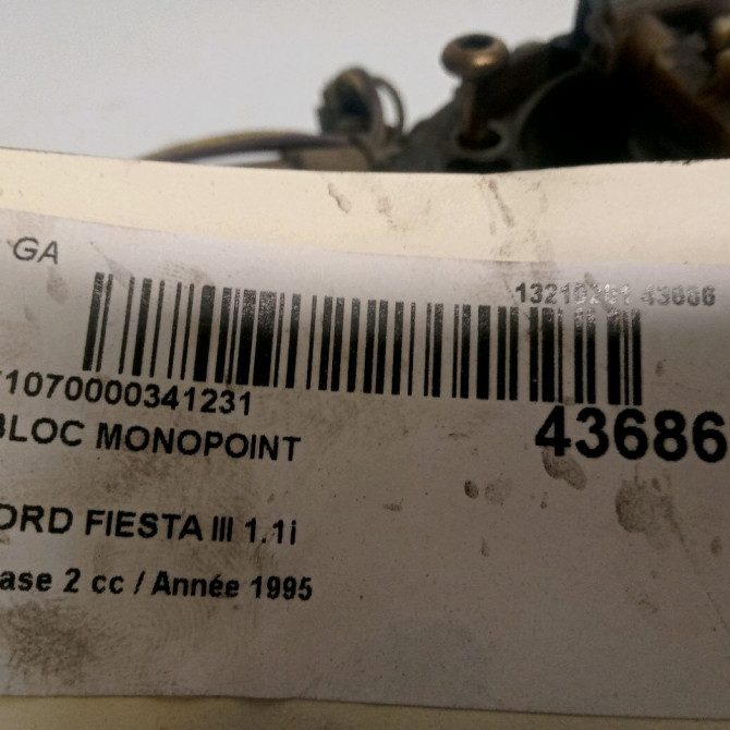 Bloc monopoint occasion FORD FIESTA III Phase 2 01-1994->10-1996 1.1i 3