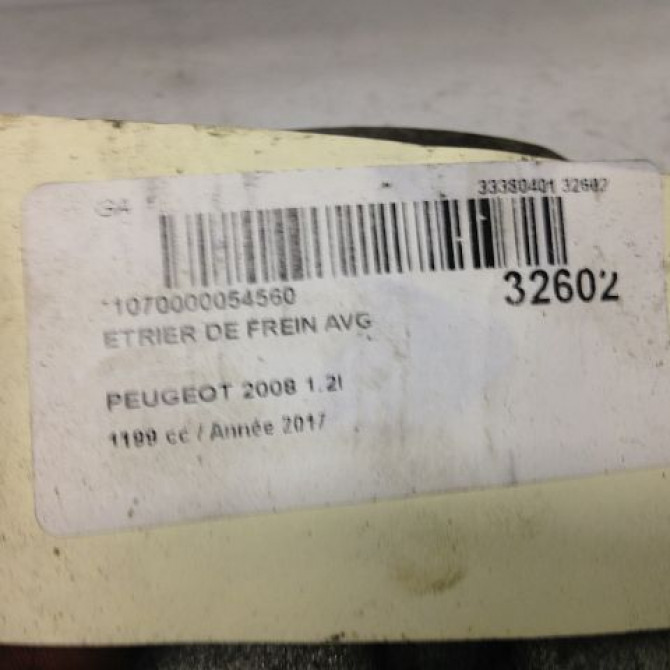 Etrier de frein avant gauche occasion PEUGEOT 2008 Phase 1 01-2013->... 4401P8 4