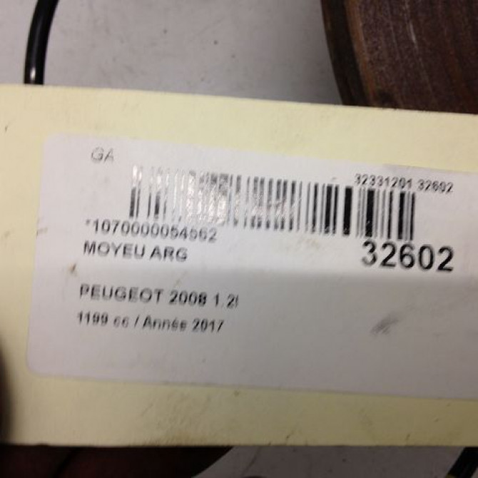 Moyeu arg occasion PEUGEOT 2008 Phase 1 01-2013->... 374890 3