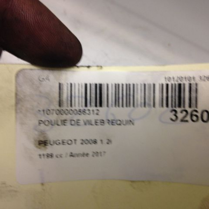 Poulie de vilebrequin occasion PEUGEOT 2008 Phase 1 01-2013->... 3