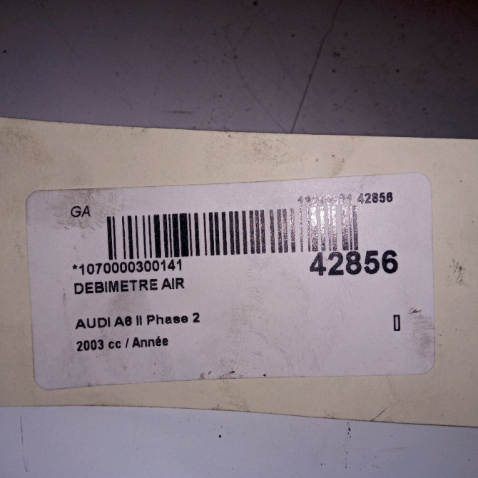 Debimetre air occasion AUDI A6 II Phase 2 07-2001->05-2004 59906461M 4