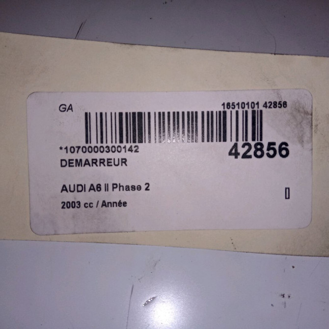 Démarreur occasion AUDI A6 II Phase 2 07-2001->05-2004 59911023H 3