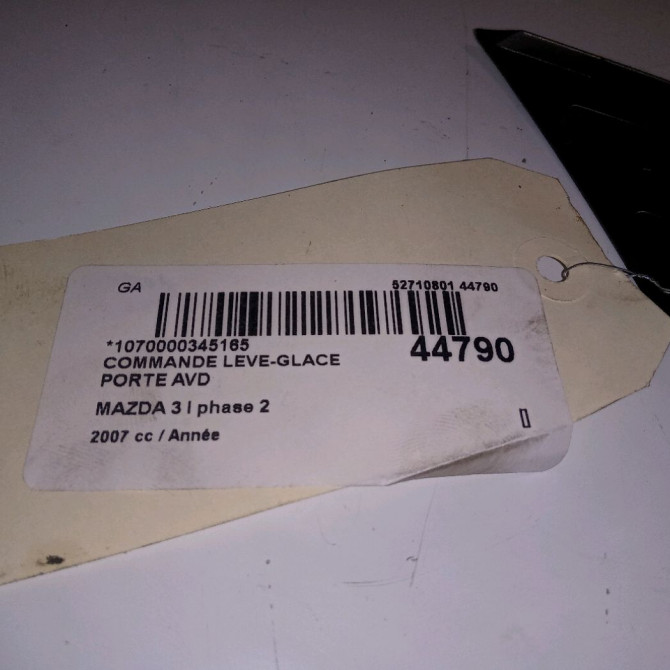 Commande lève-glace porte avant droite occasion MAZDA 3 I phase 2 07-2006->06-2009 3