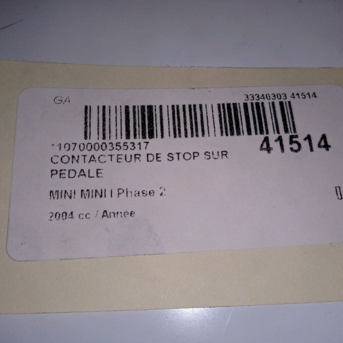 occasion MINI MINI I Phase 2 07-2004->09-2006 2