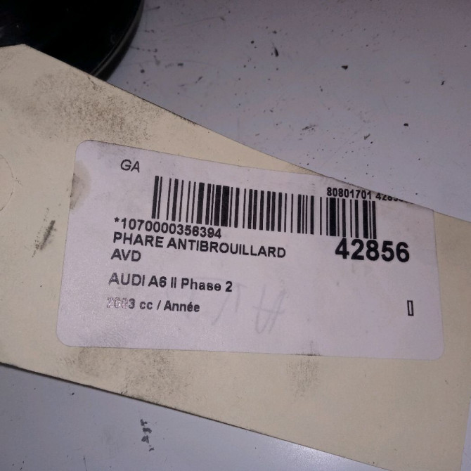 Phare antibrouillard avant droit occasion AUDI A6 II Phase 2 07-2001->05-2004 4B0941700C 3