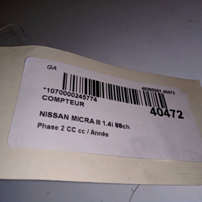 Compteur occasion NISSAN MICRA III Phase 1 04-1995->04-1999 1.4i 88ch 24810BC60A 3