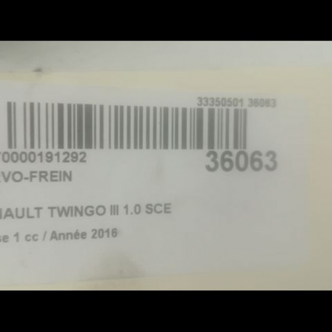 Servo-frein occasion RENAULT TWINGO III Phase 1 06-2014->... 1.0 SCE 12v 70ch 472106684R 3