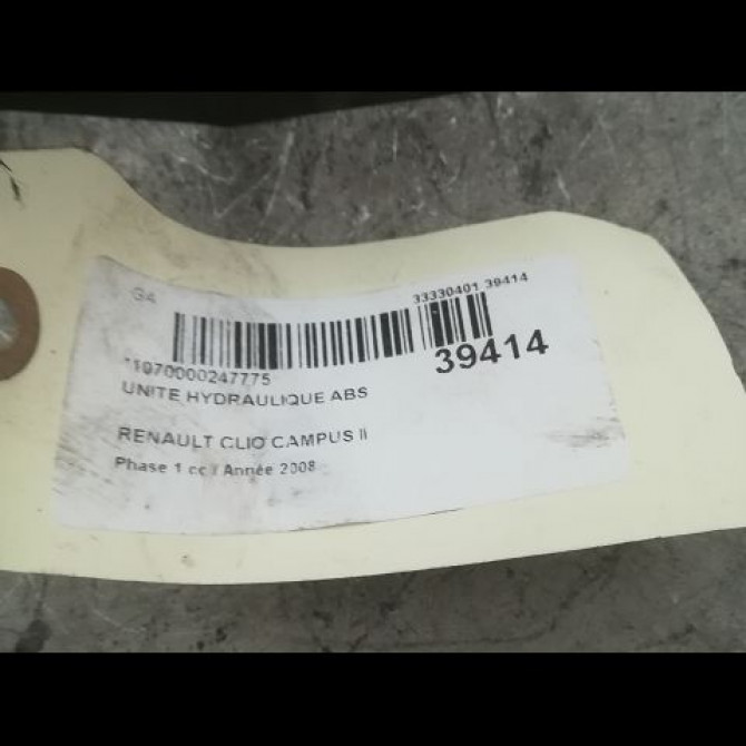 Unité hydraulique ABS occasion RENAULT CLIO CAMPUS II Phase 1 07-2006->07-2009 1.5 DCI 65ch 7701056094 3