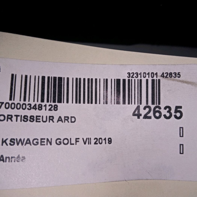Amortisseur arrière droit occasion VOLKSWAGEN GOLF VII 2