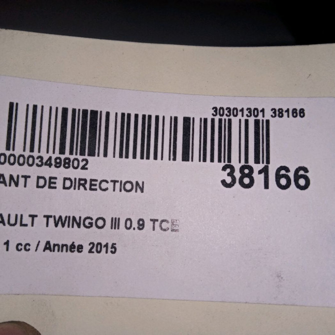 Volant de direction occasion RENAULT TWINGO III Phase 1 06-2014->... 0.9 TCE 12v 90ch 484008551R 2