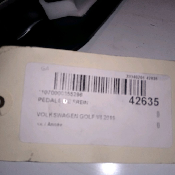 Pedale de frein occasion VOLKSWAGEN GOLF VII 2