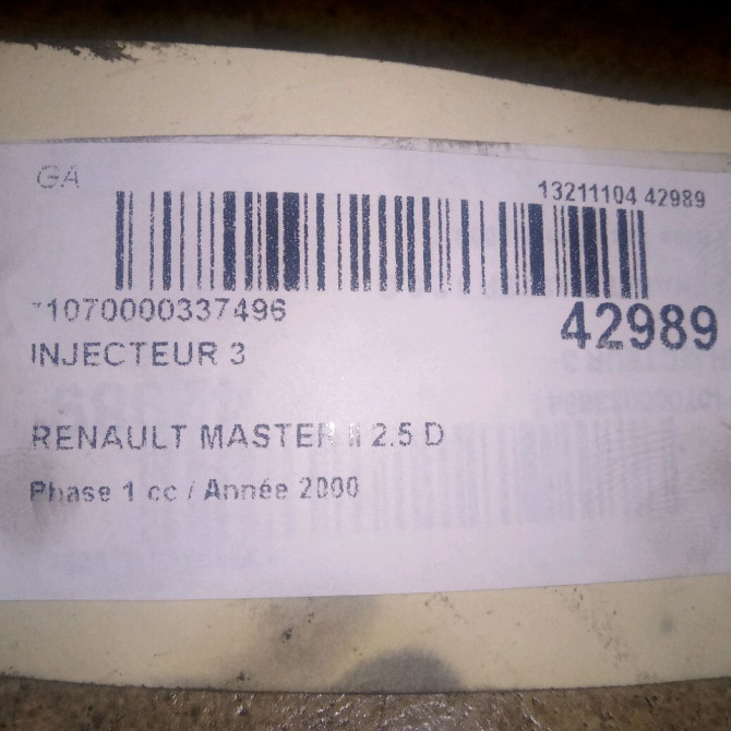 occasion RENAULT MASTER II Phase 1 09-1997->11-2003 2.5 D 80ch 7701040217 2