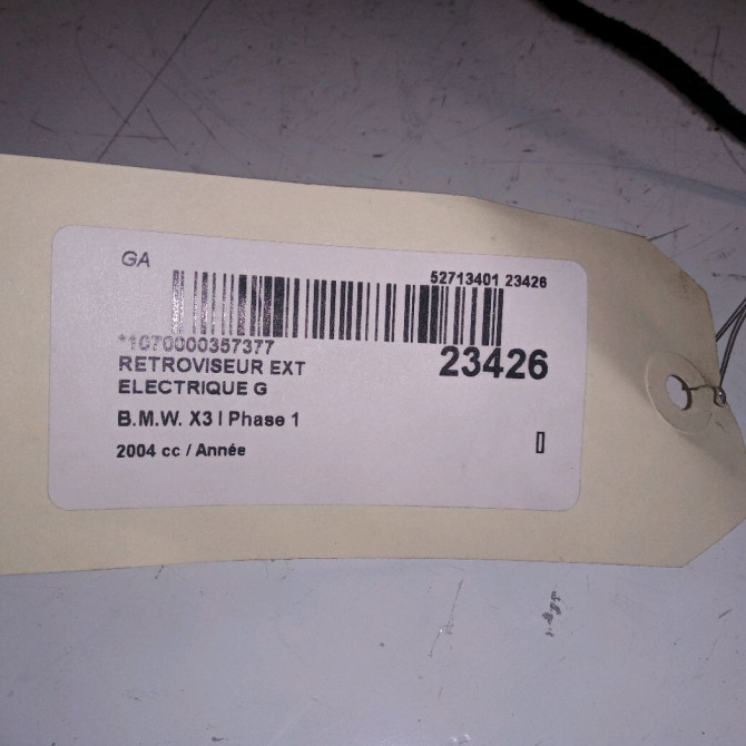 Retroviseur exterieur electrique gauche occasion B.M.W. X3 I Phase 1 01-2004->08-2006 3