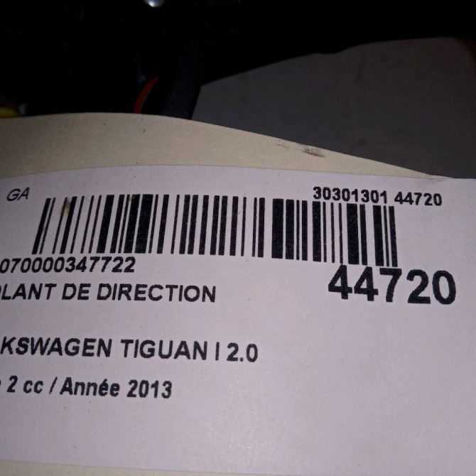 Volant de direction occasion VOLKSWAGEN TIGUAN I TIGUAN I Phase 2 2011-04-01->2016-12-31 2.0 TDI 140ch 1T0419091AEE74 3