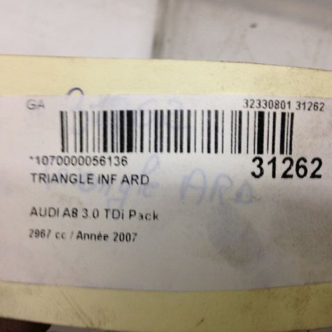 Triangle inf ard occasion AUDI A8 I Phase 1 09-1994->02-1999 4