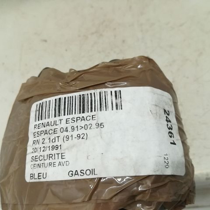 Ceinture avant droite occasion RENAULT ESPACE II Phase 1 04-1991->02-1995 2.1 DT 4