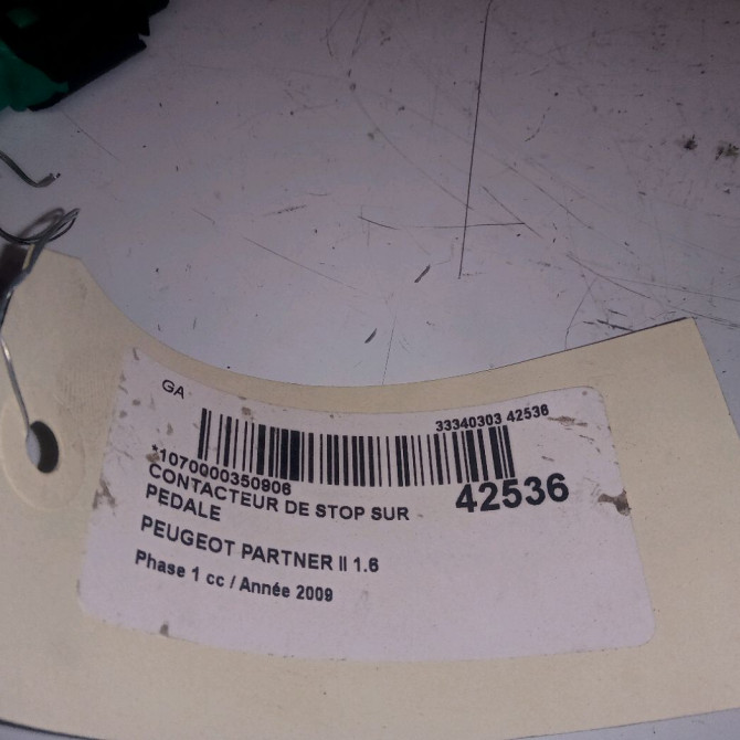 occasion PEUGEOT PARTNER II Phase 1 05-2008->03-2012 1.6 HDI 90ch 2