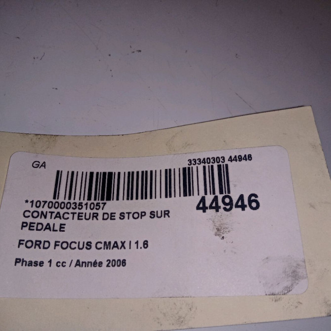 occasion FORD FOCUS CMAX I Phase 1 09-2003->03-2007 1.6 TDCI 110ch 2
