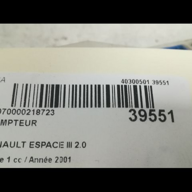 Compteur occasion RENAULT ESPACE III Phase 1 12-1996->09-2002 2.0 3