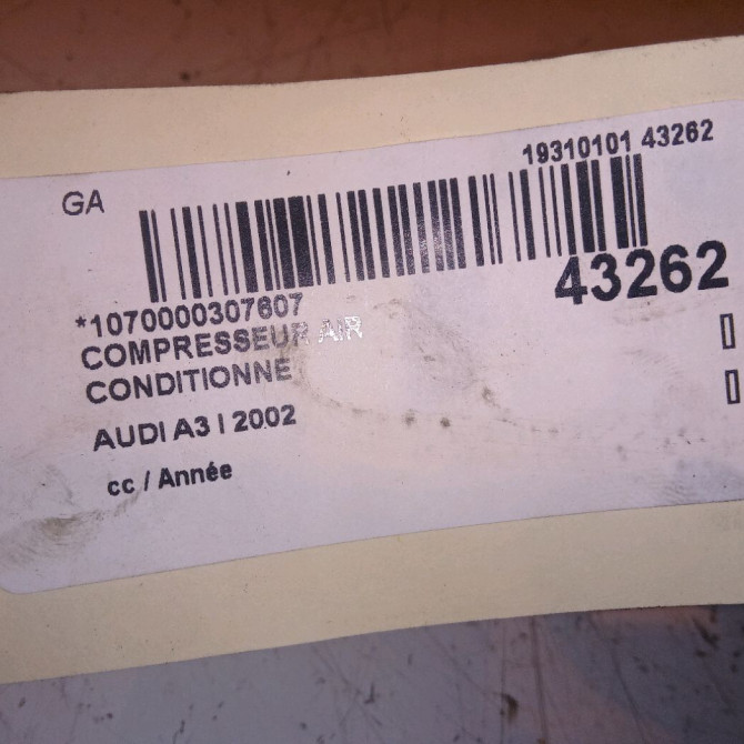 Compresseur air conditionne occasion AUDI A3 I 6