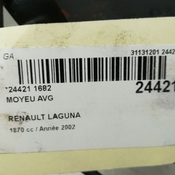 Moyeu avg occasion RENAULT LAGUNA II Phase 1 11-2000->03-2005 1.9 DCI 120ch 402102084R 5