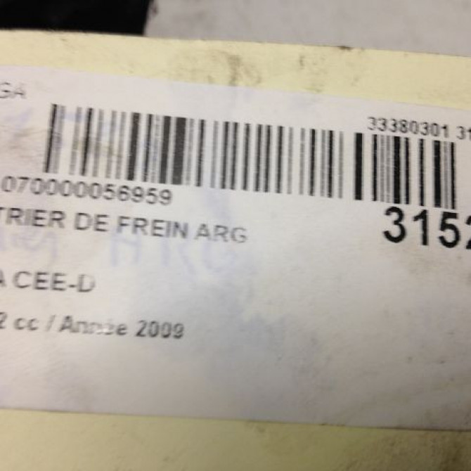 Etrier de frein arrière gauche occasion KIA CEE D II Phase 1 09-2012->... 582101H300 3