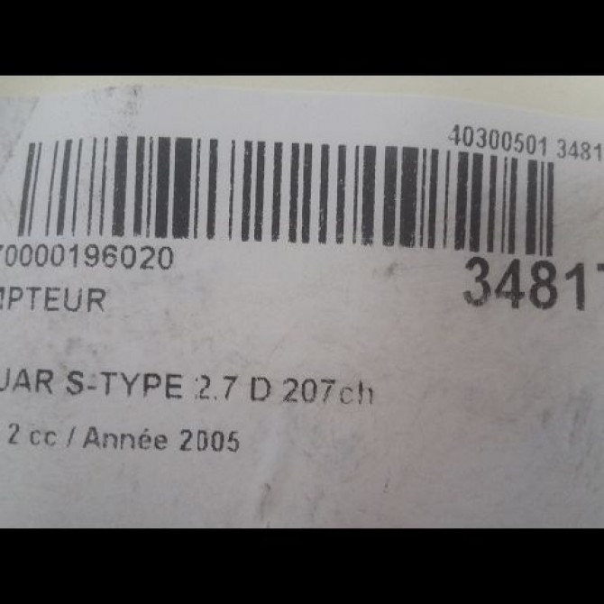 Compteur occasion JAGUAR S-TYPE Phase 2 01-2002->12-2007 2.7 D 207ch XR851761 3