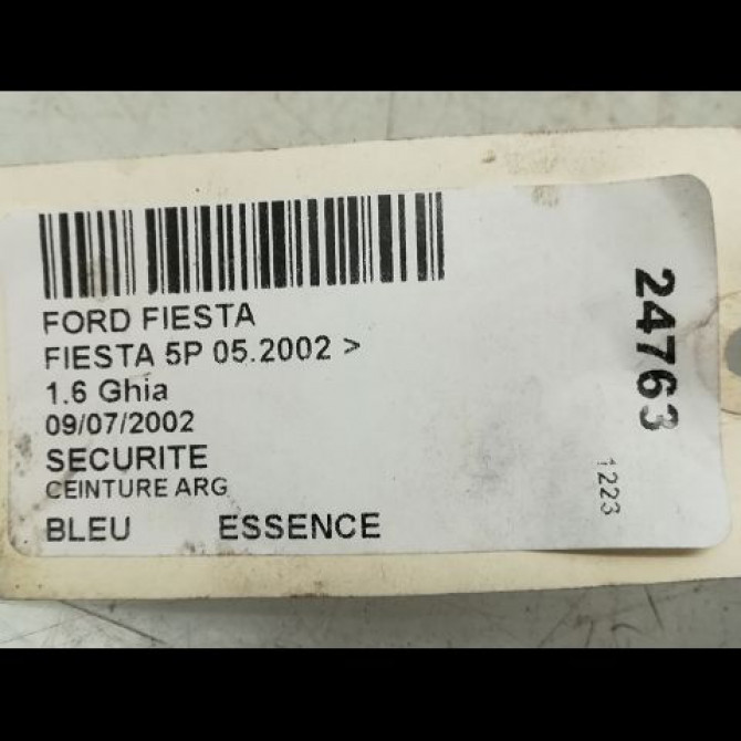 Ceinture arrière gauche occasion FORD FIESTA V 1151706 5
