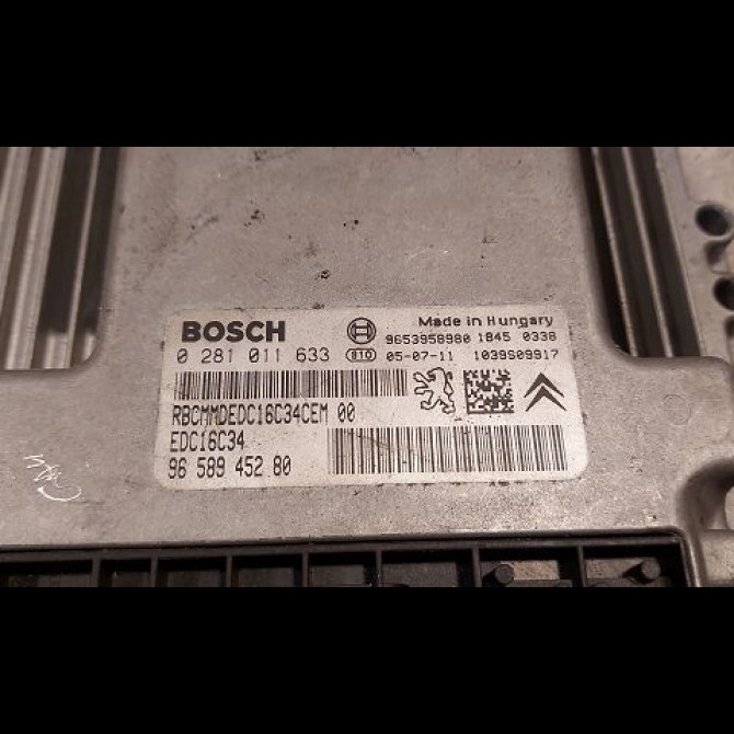Calculateur moteur occasion PEUGEOT 407 phase 1 SW 07-2004->07-2008 1.6 HDI 110ch 1939AL 2