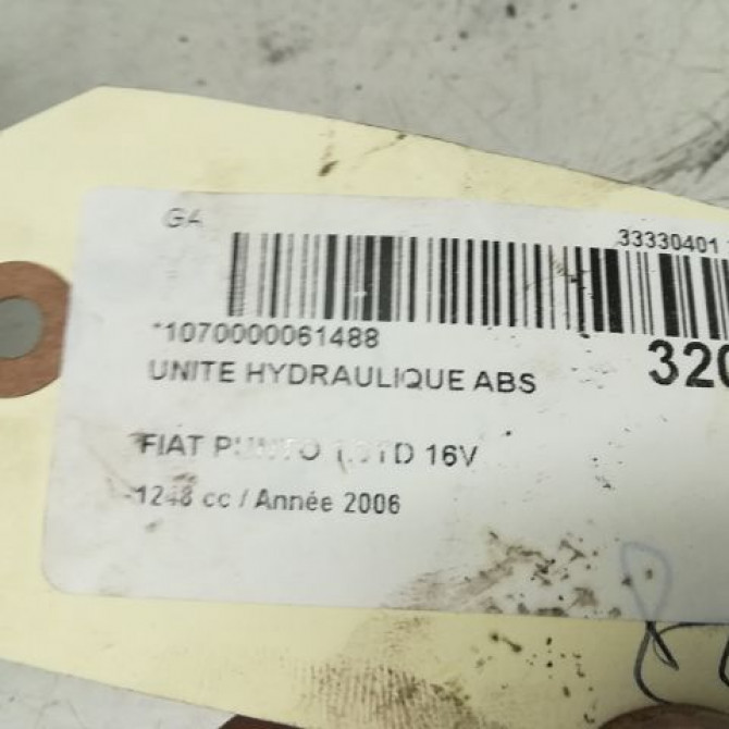 Unité hydraulique ABS occasion FIAT GRANDE PUNTO III Phase 1 09-2005->12-2013 1.3 DT MULTIJET 16v 90ch 71736524 5