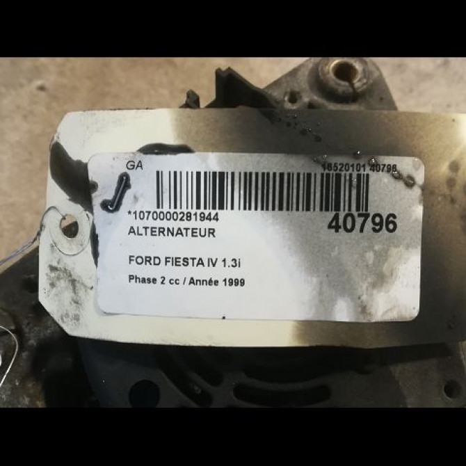 Alternateur occasion FORD FIESTA IV Phase 2 09-1999->09-2002 1.3i 3