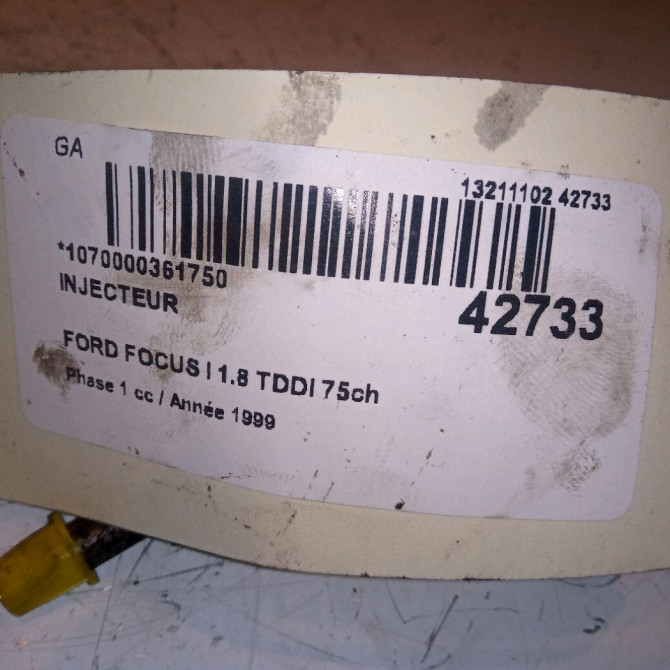 Injecteur occasion FORD FOCUS I Phase 1 10-1998->09-2004 1.8 TDDI 75ch 1429840 4